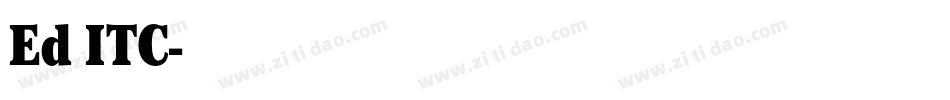 Ed ITC字体转换